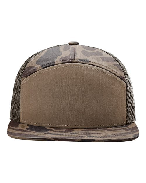 Richardson Printed Seven-Panel Trucker Cap 168P